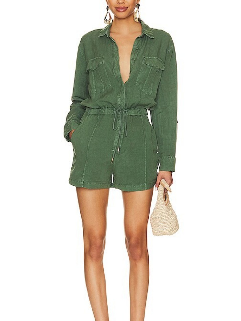 Yfb Lake Side Romper Green Size S